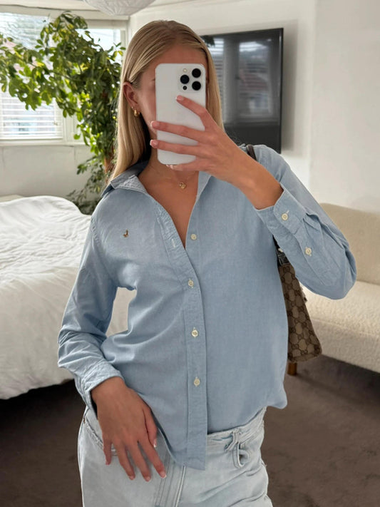 Ralph Lauren light blue button-down shirt