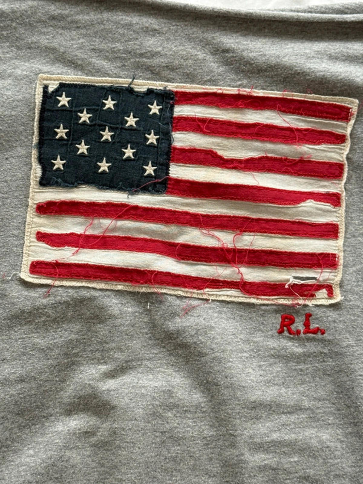 Ralph Lauren Grey USA Flag Tee