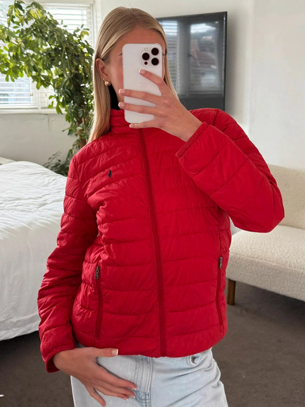 Polo Ralph Lauren Red Lightweight Puffer Jacket