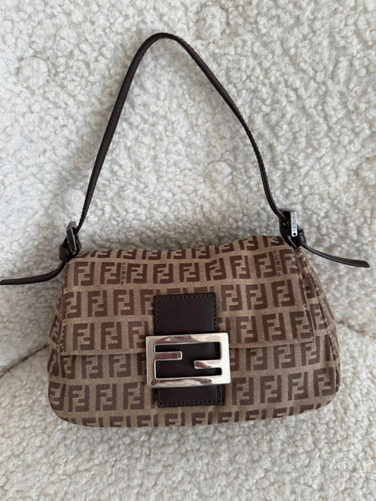 Fendi Mama Zucca monogram baguette shoulder bag
