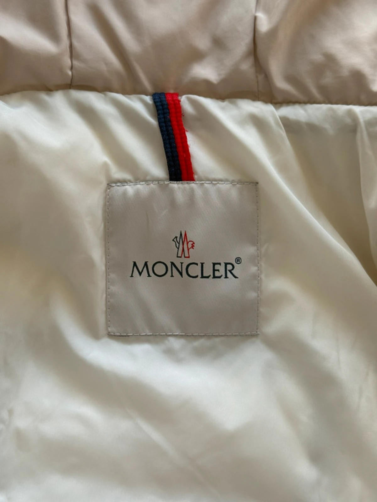 Moncler Merville Giubbotto beige down jacket