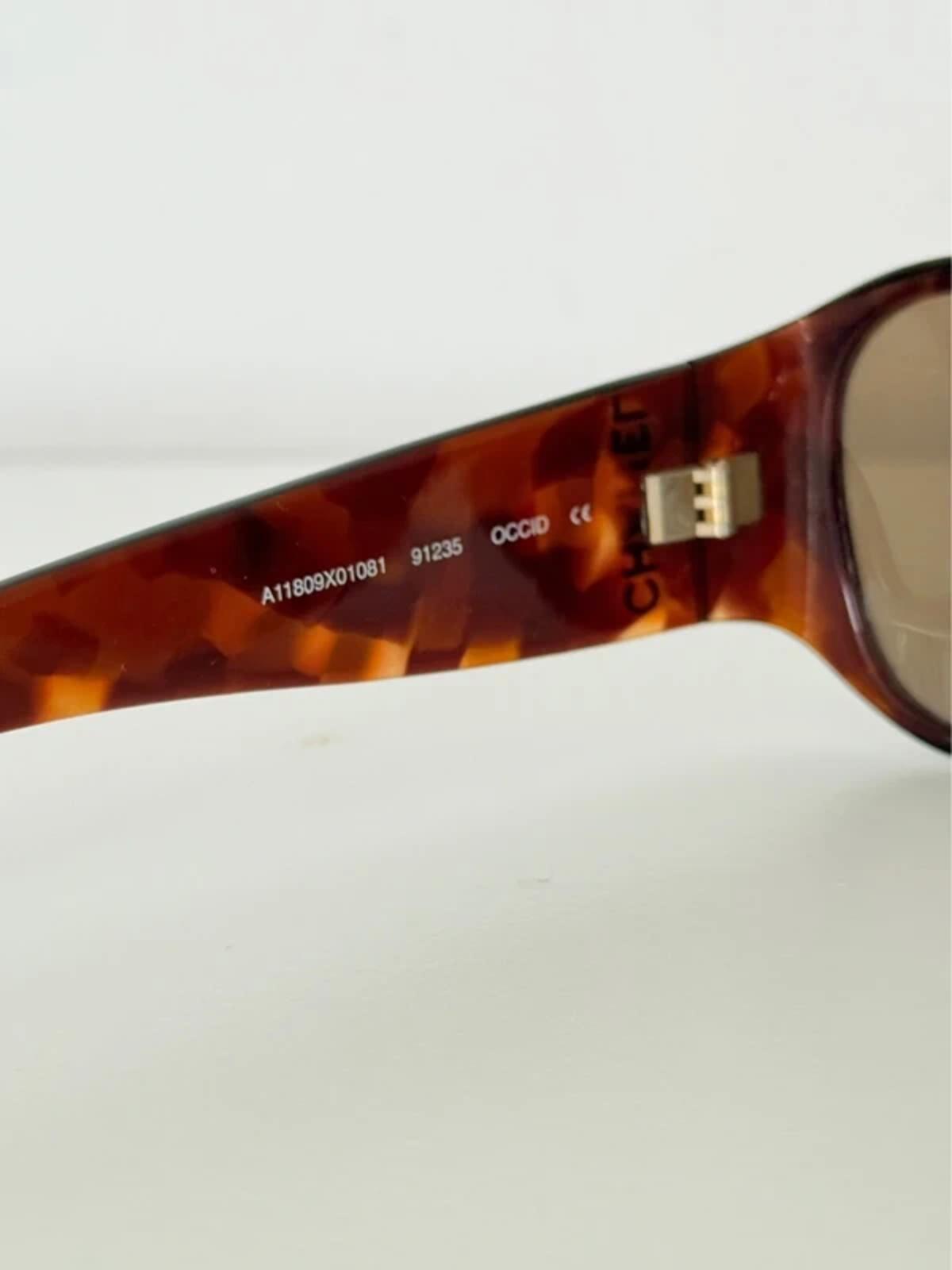 Chanel Oversized Tortoiseshell Sunglasses