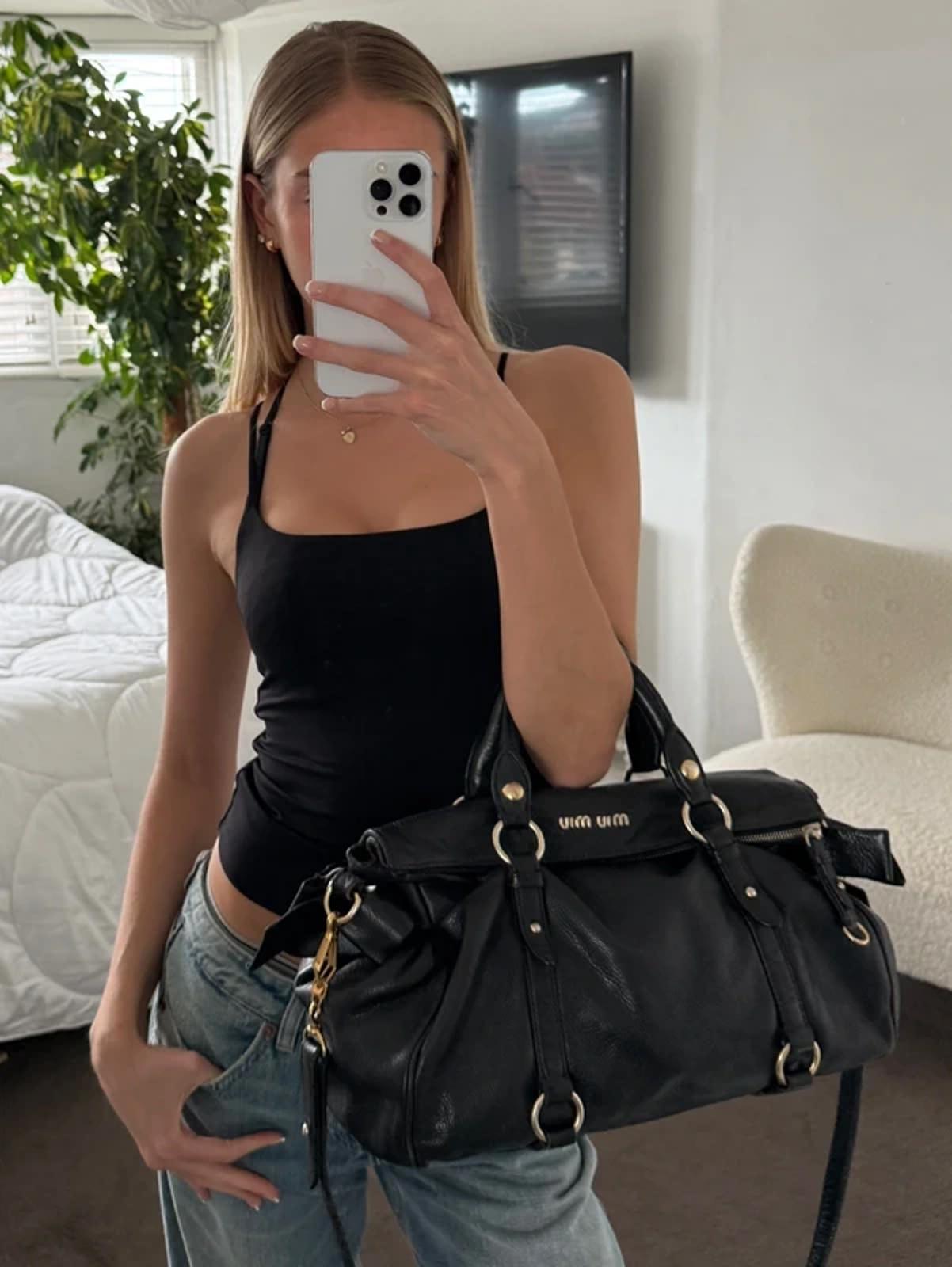 Miu Miu Vitello Lux Bow bag