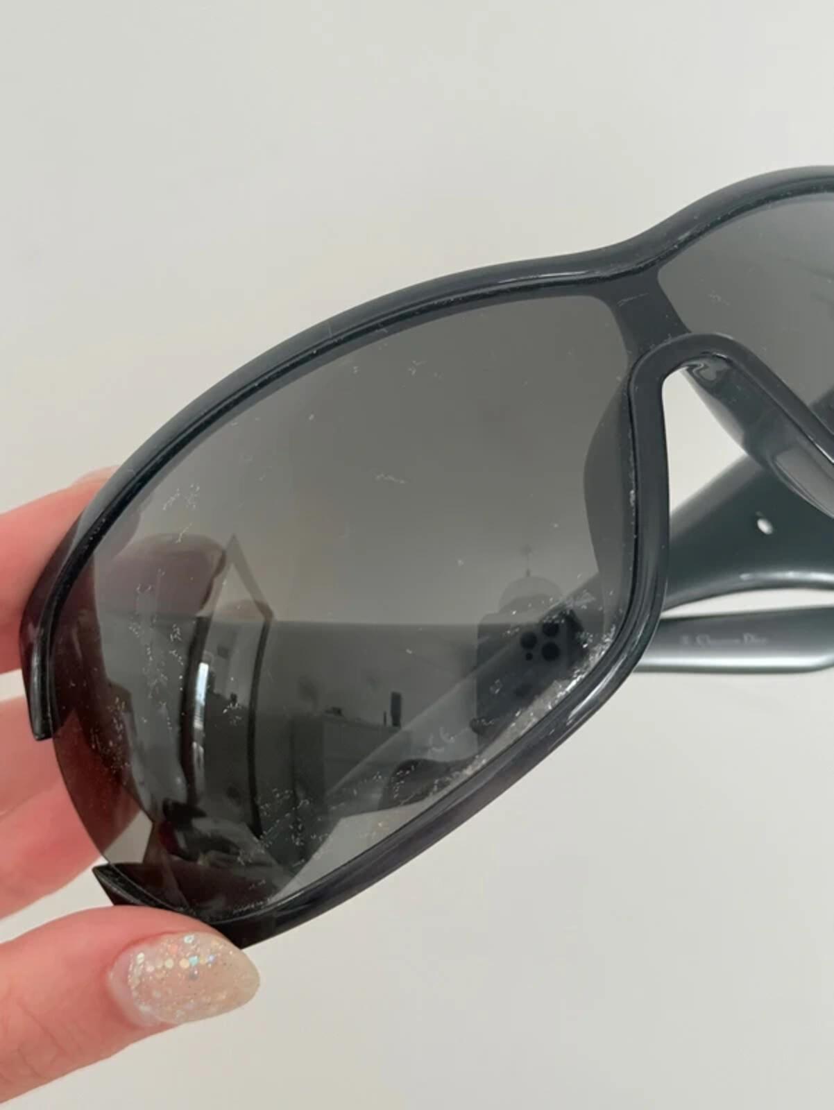 Dior Black Ribbon Shield Sunglasses