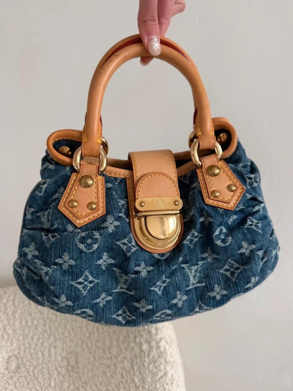 Louis Vuitton Monogram Denim Mini Pleaty Bag