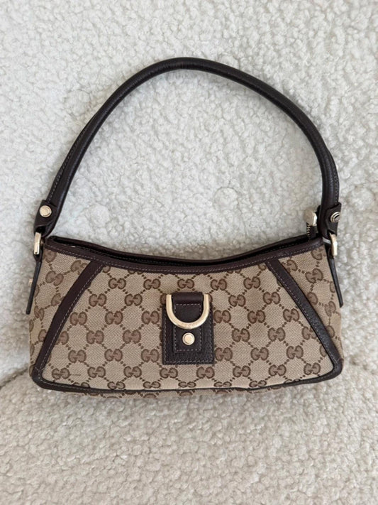 Gucci Abbey D-Ring Small Shoulder Bag GG Canvas