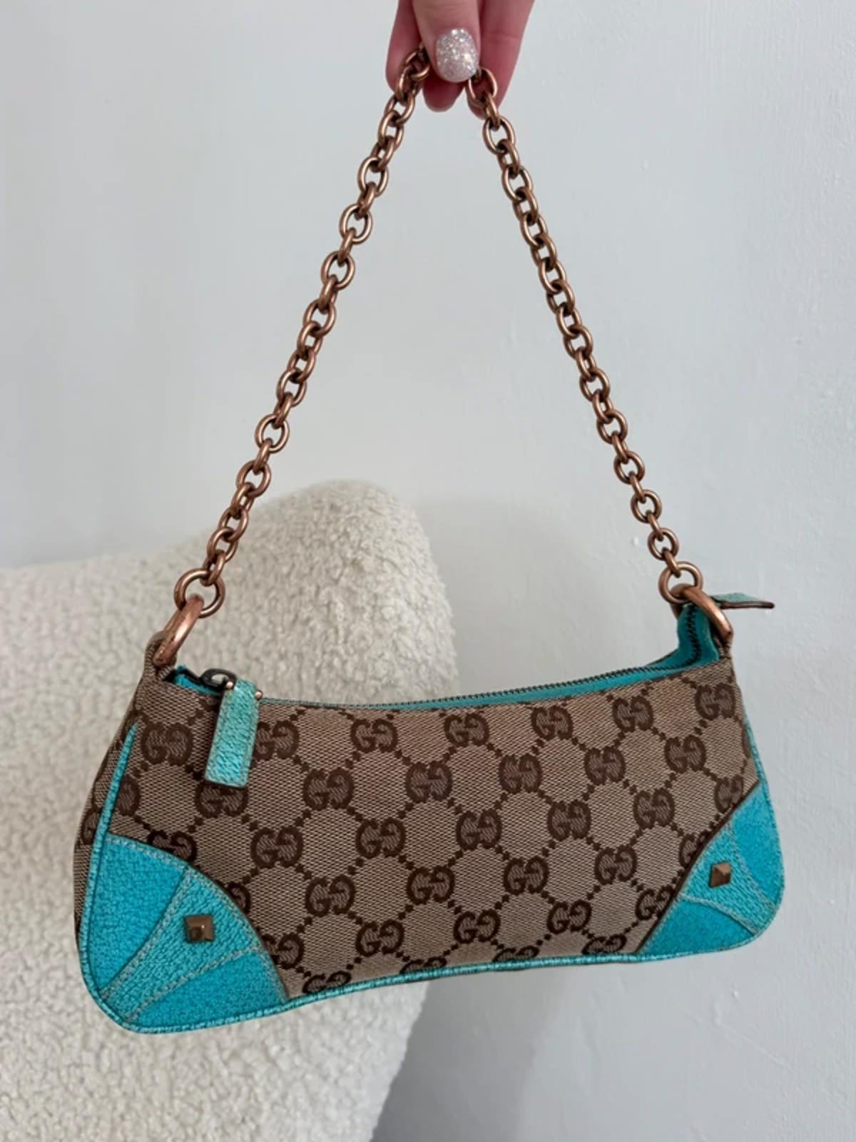 Gucci GG Monogram Nailhead Pochette