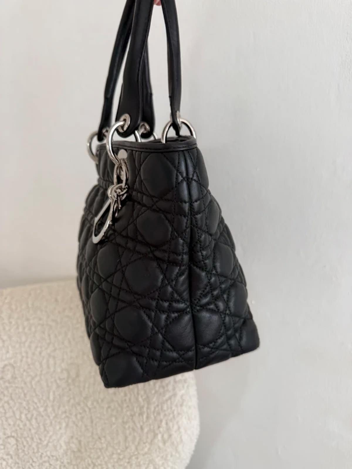 Christian Dior Lady Dior Medium Bag Black Cannage