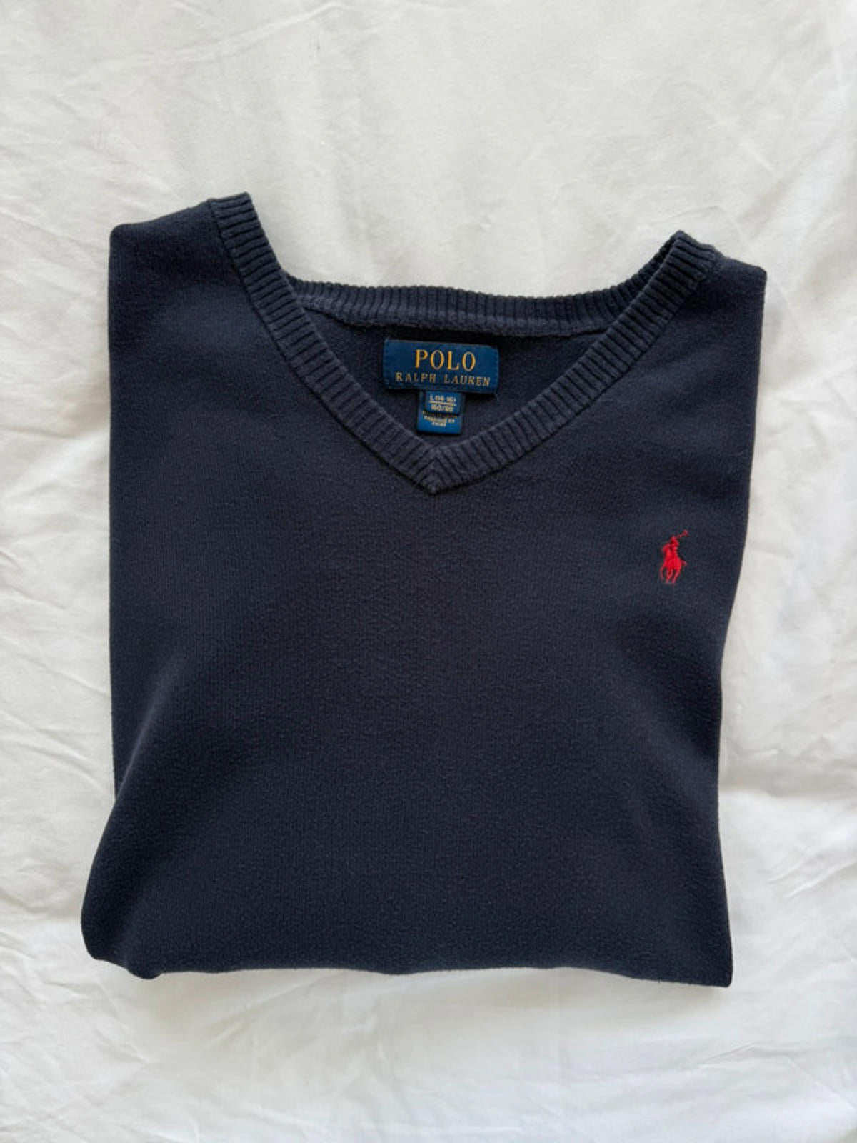 Polo Ralph Lauren navy v-neck jumper