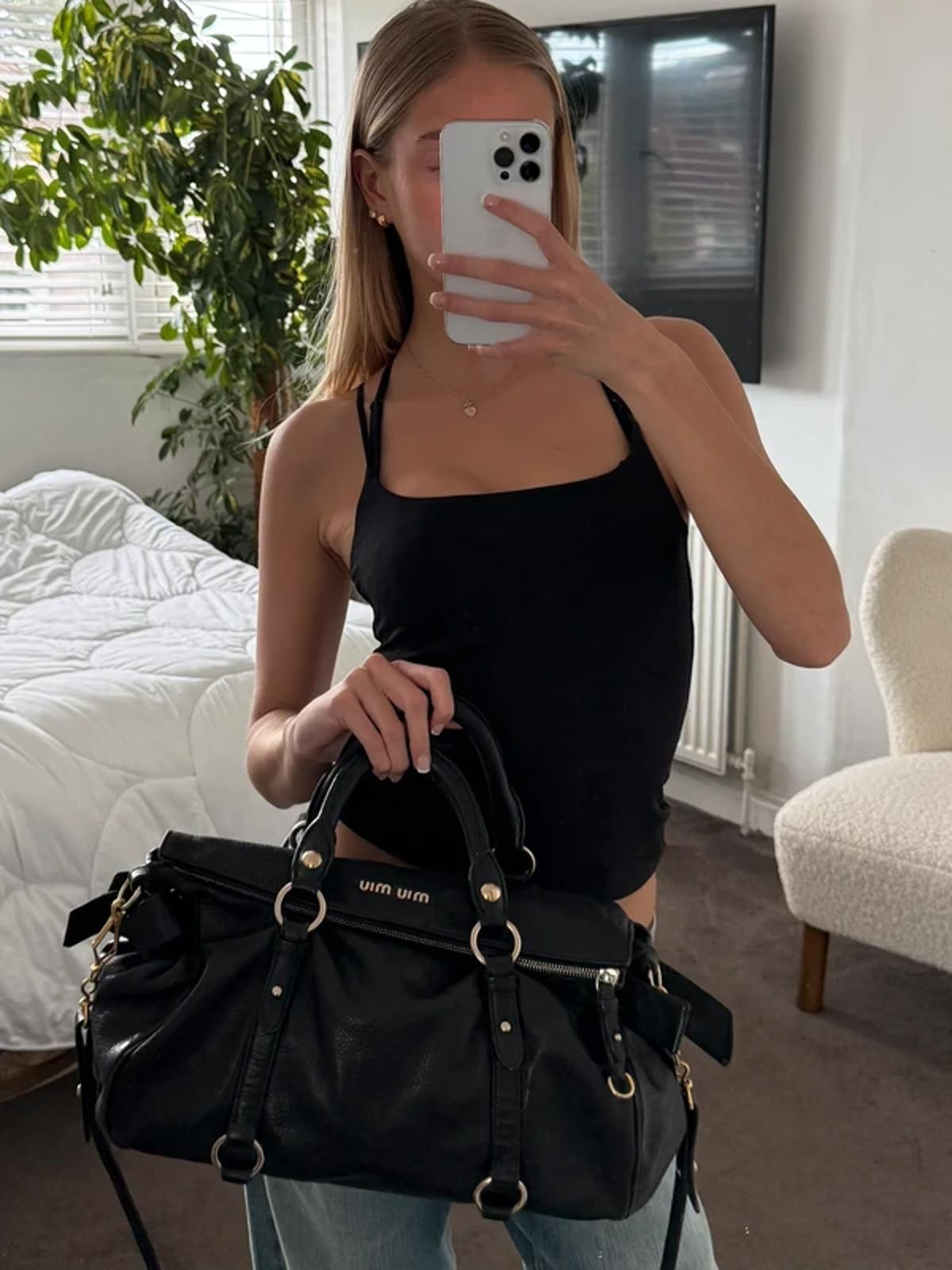 Miu Miu Vitello Lux Bow bag