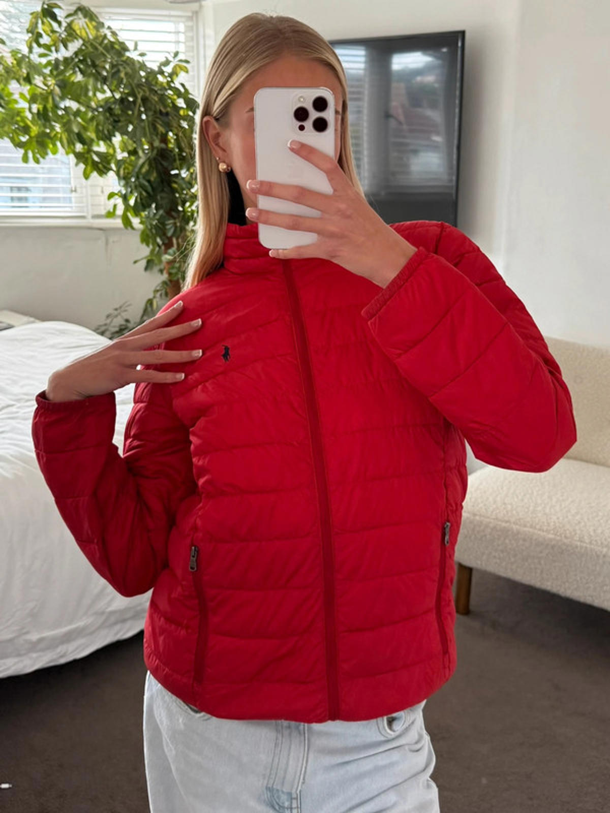 Polo Ralph Lauren Red Lightweight Puffer Jacket