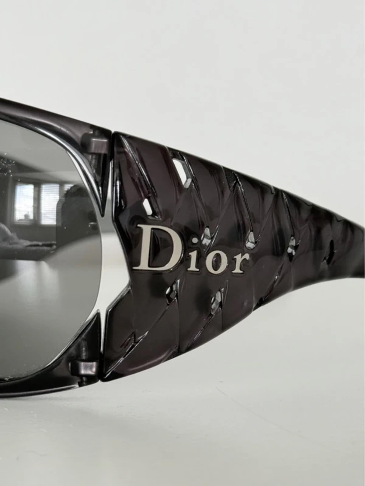 Dior Black Ribbon Shield Sunglasses