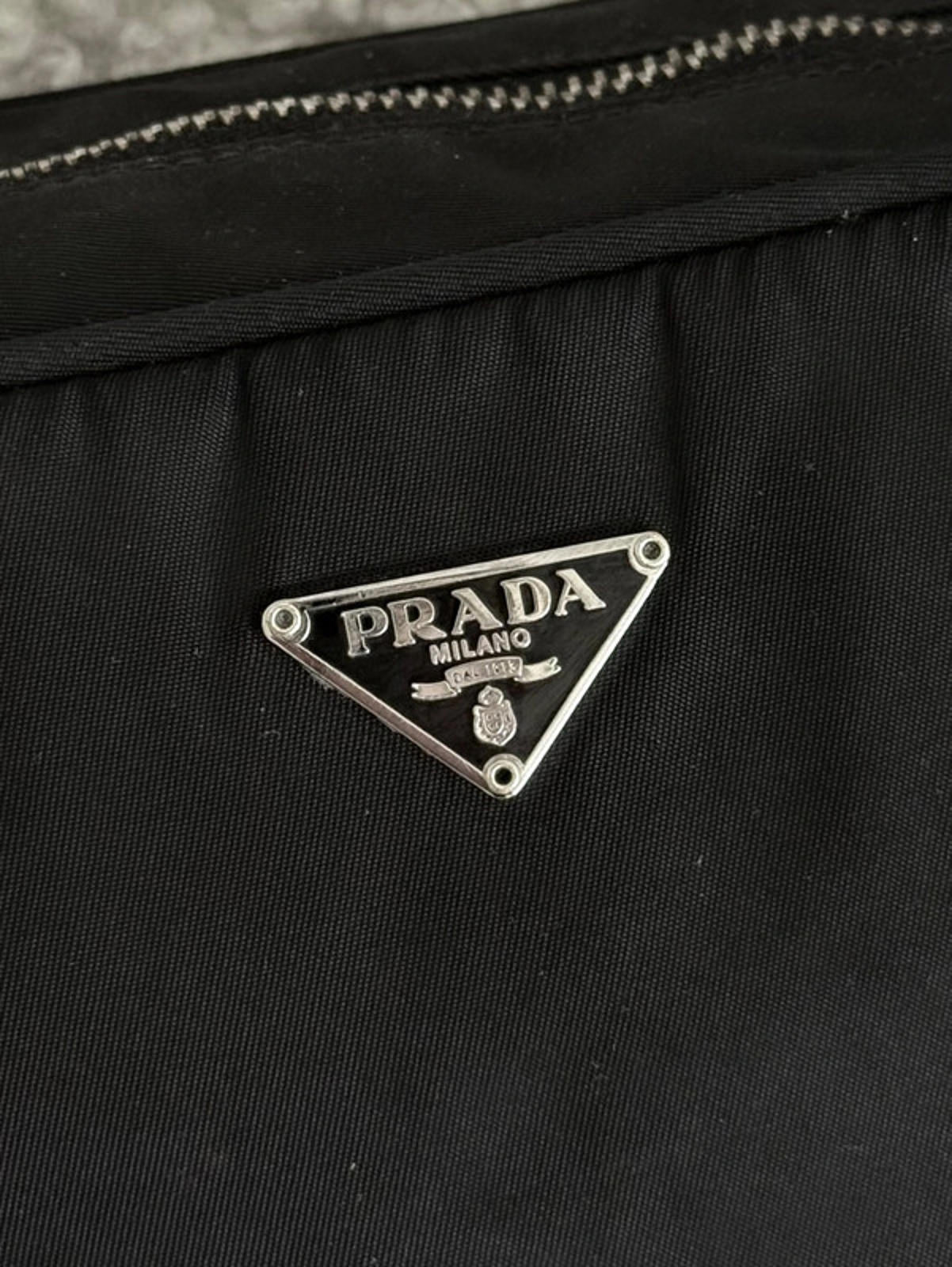 Prada black tessuto nylon bag