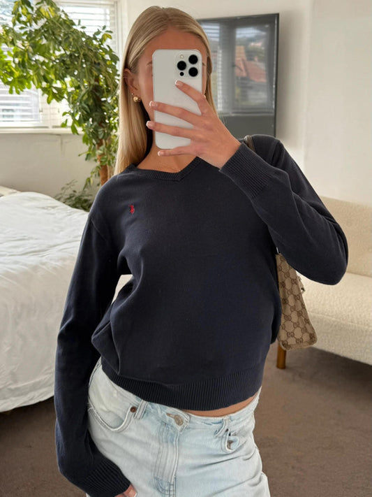 Polo Ralph Lauren navy v-neck jumper