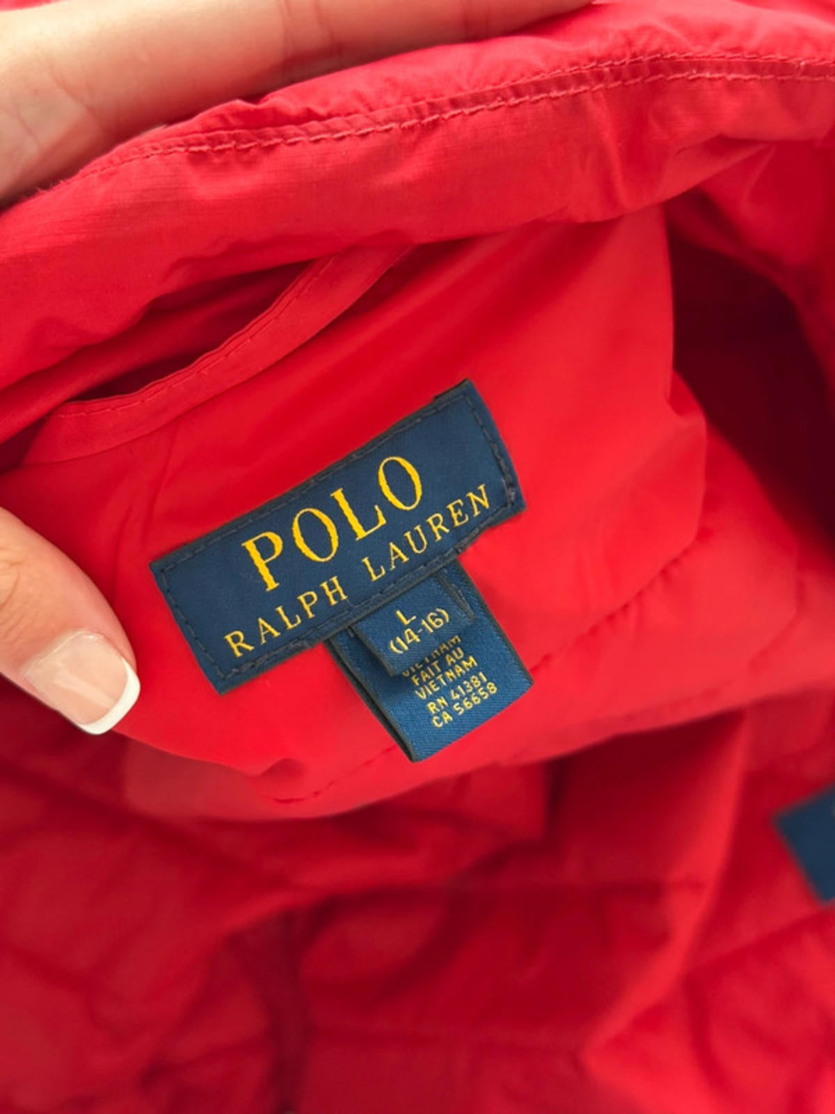 Polo Ralph Lauren Red Lightweight Puffer Jacket