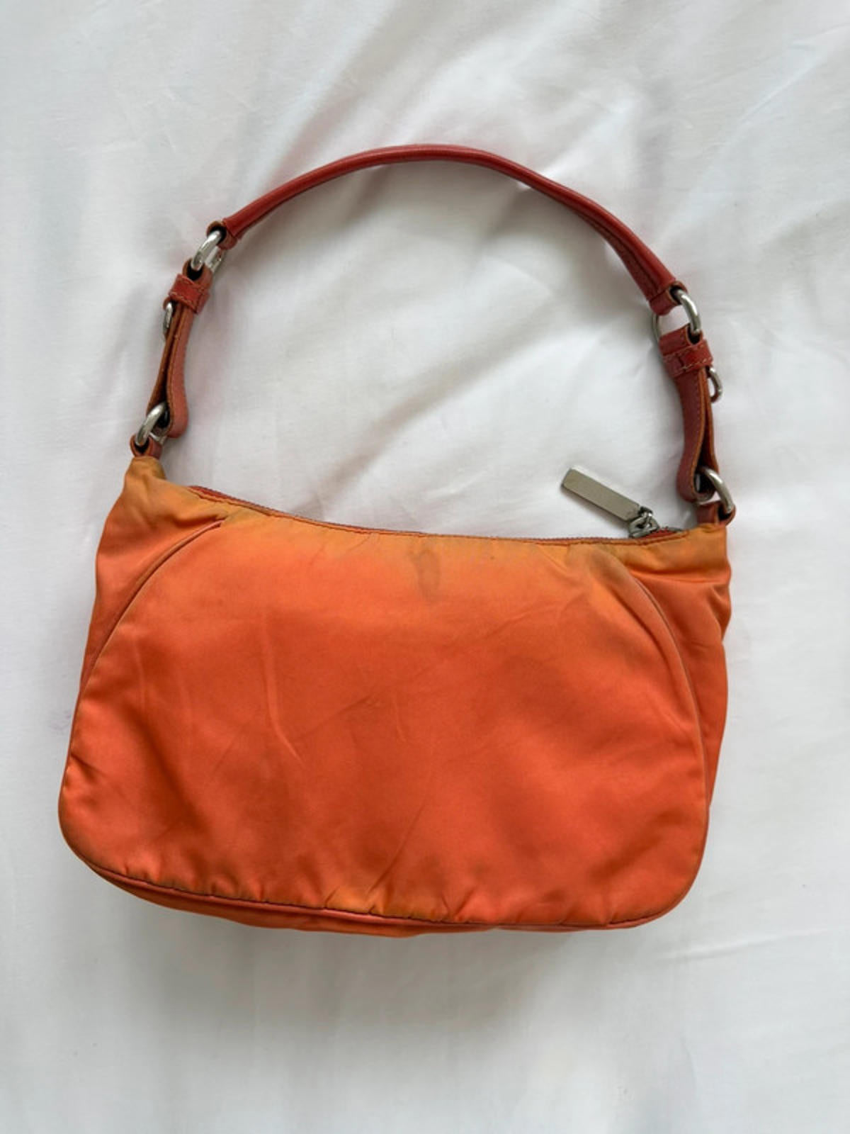 Prada Tessuto Nylon Shoulder Bag – Orange