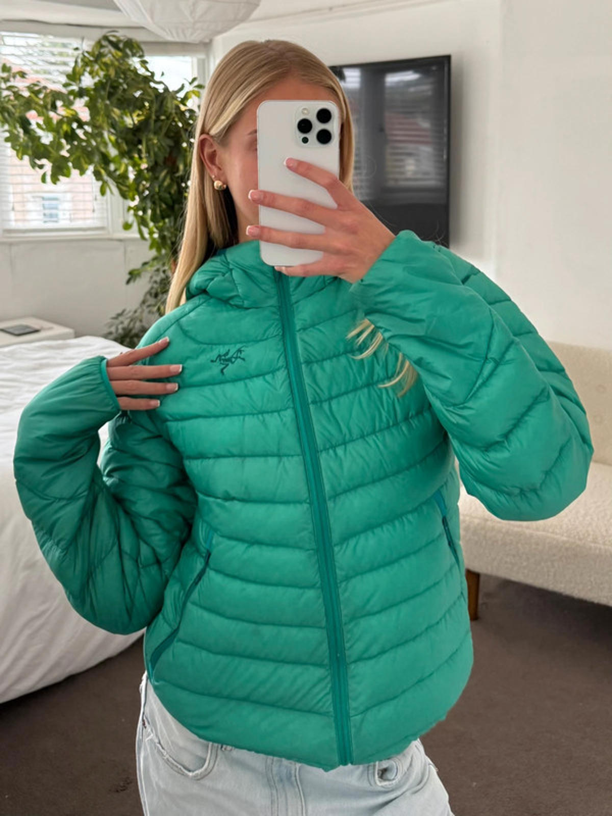 Arc’teryx Bright Teal Down Jacket