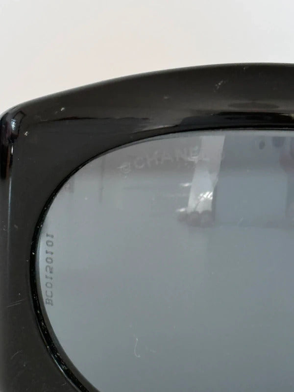 Chanel black oversized sunglasses