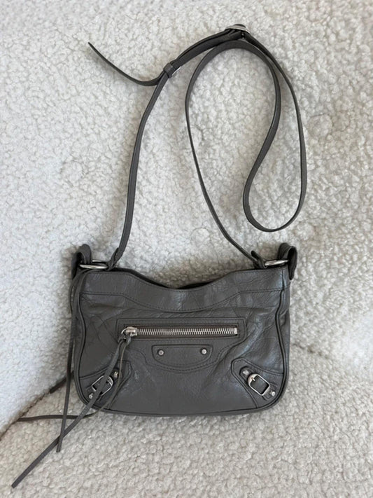 Balenciaga City Mini Crossbody Bag Grey