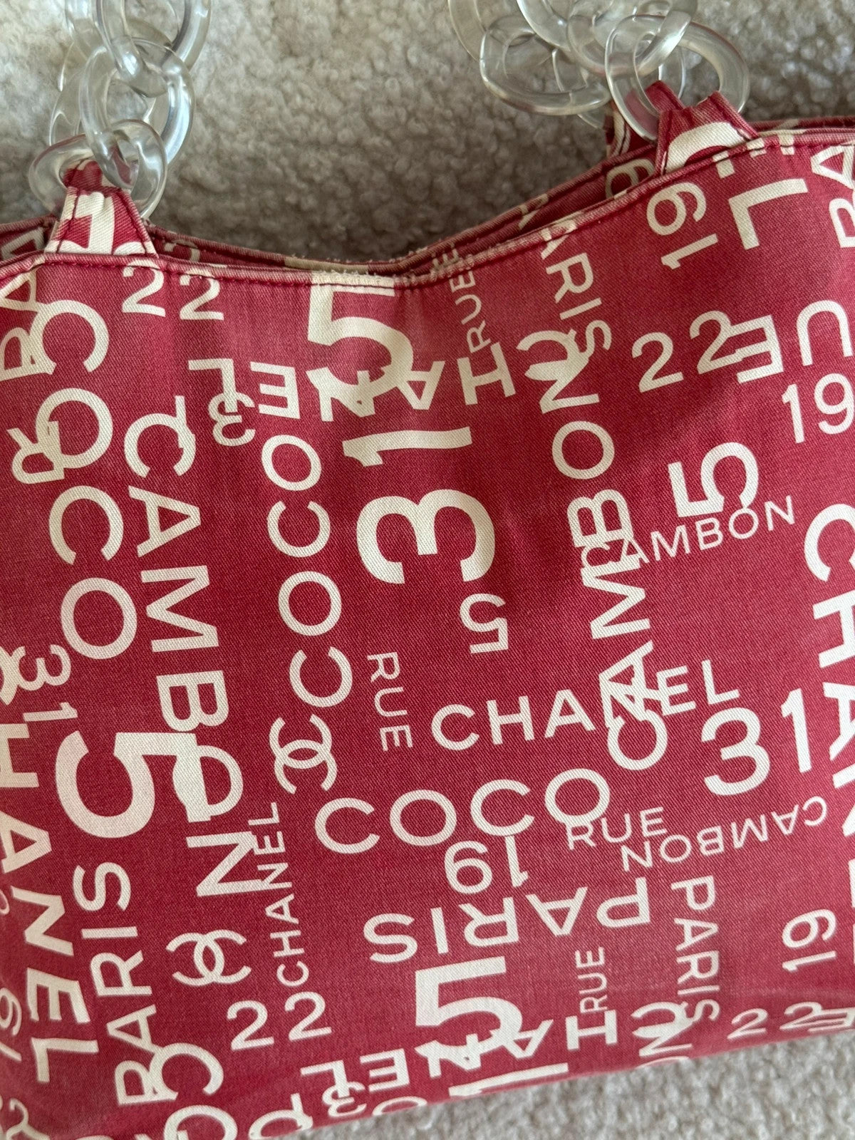 Vintage Chanel beach bag