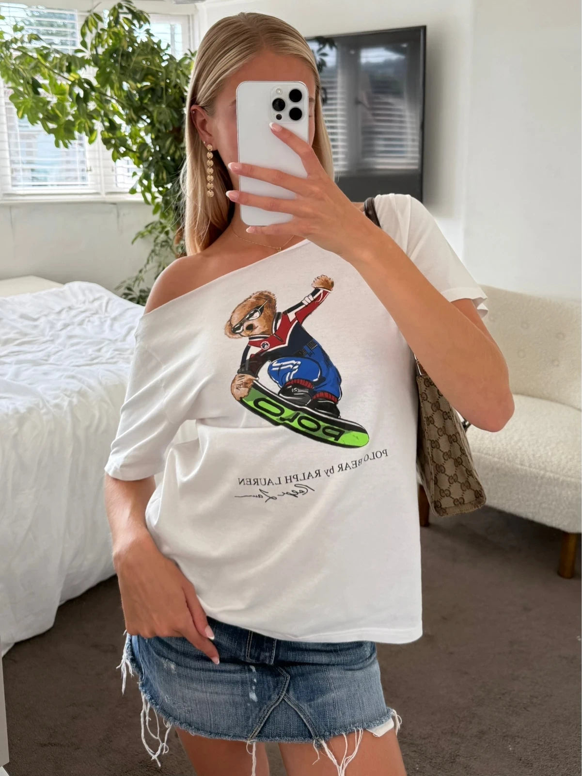Ralph Lauren Polo Bear Snowboard Tee