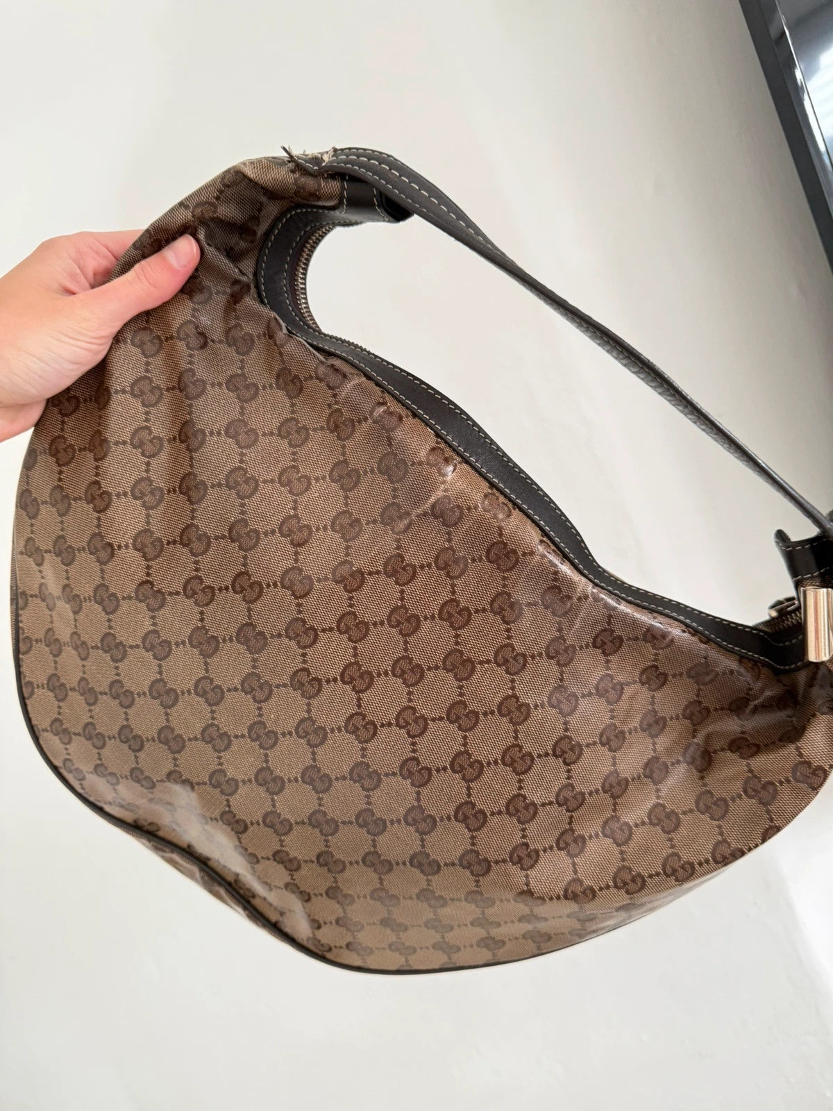 Gucci Monogram PVC Hobo Bag