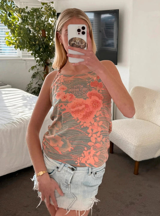 Hawaiian Harley Davidson vest