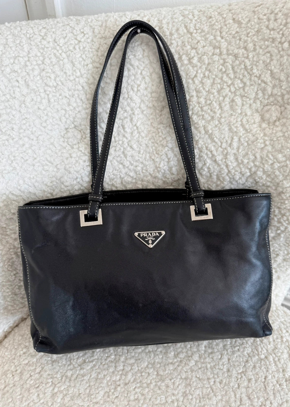 Black Prada tote bag