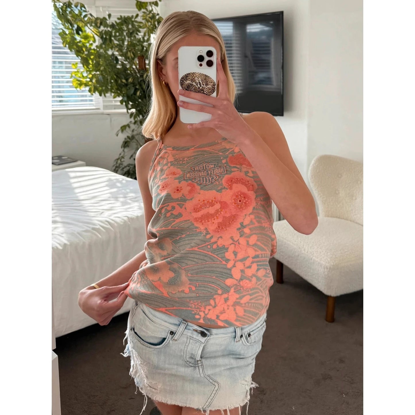 Hawaiian Harley Davidson vest