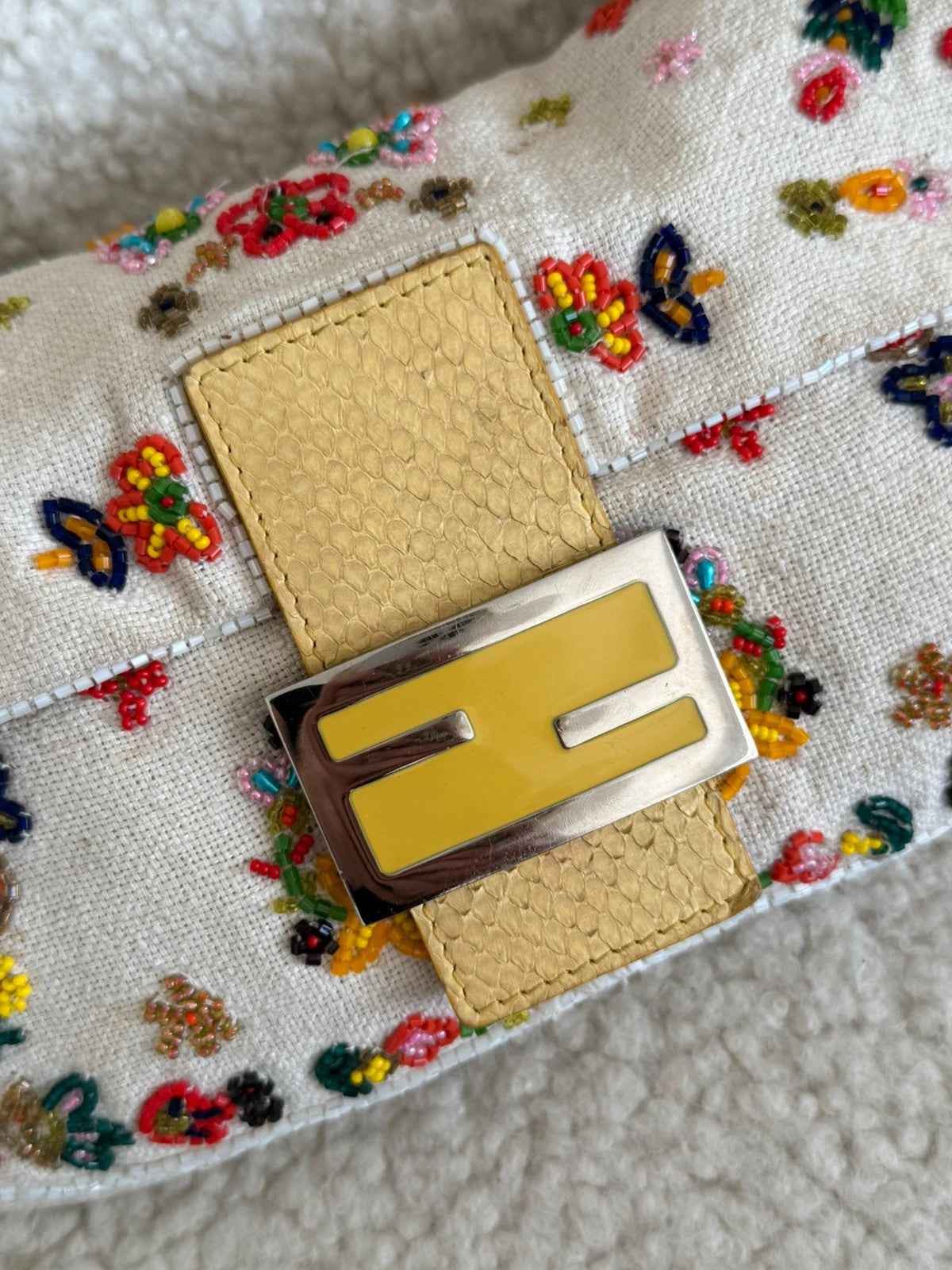 Beaded fendi baguette