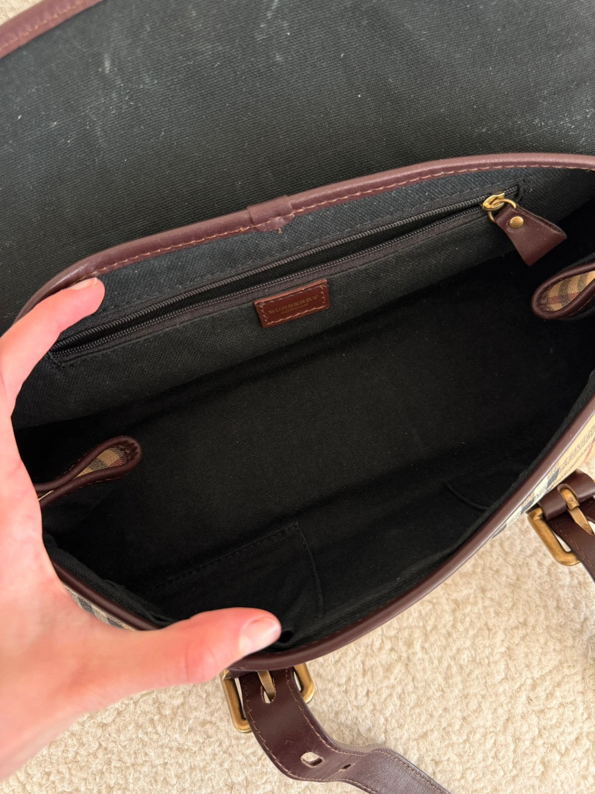 Burberry buckle shoulder bag