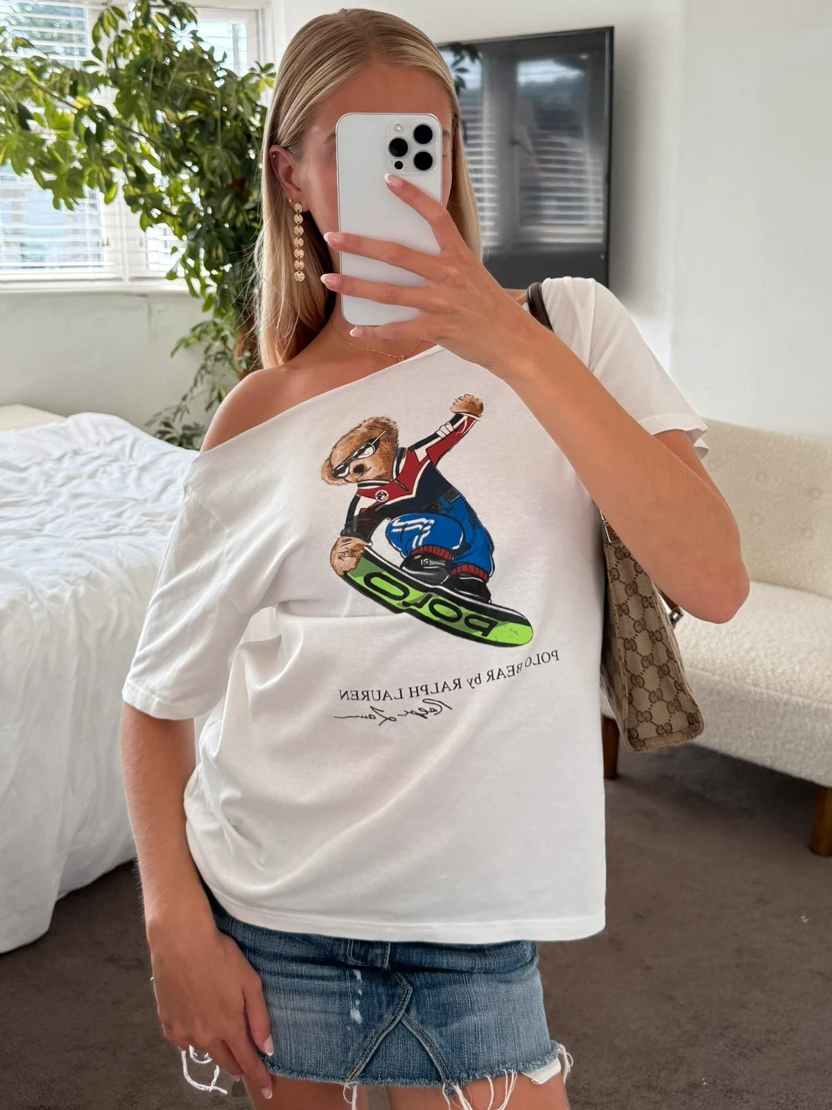 Ralph Lauren Polo Bear Snowboard Tee