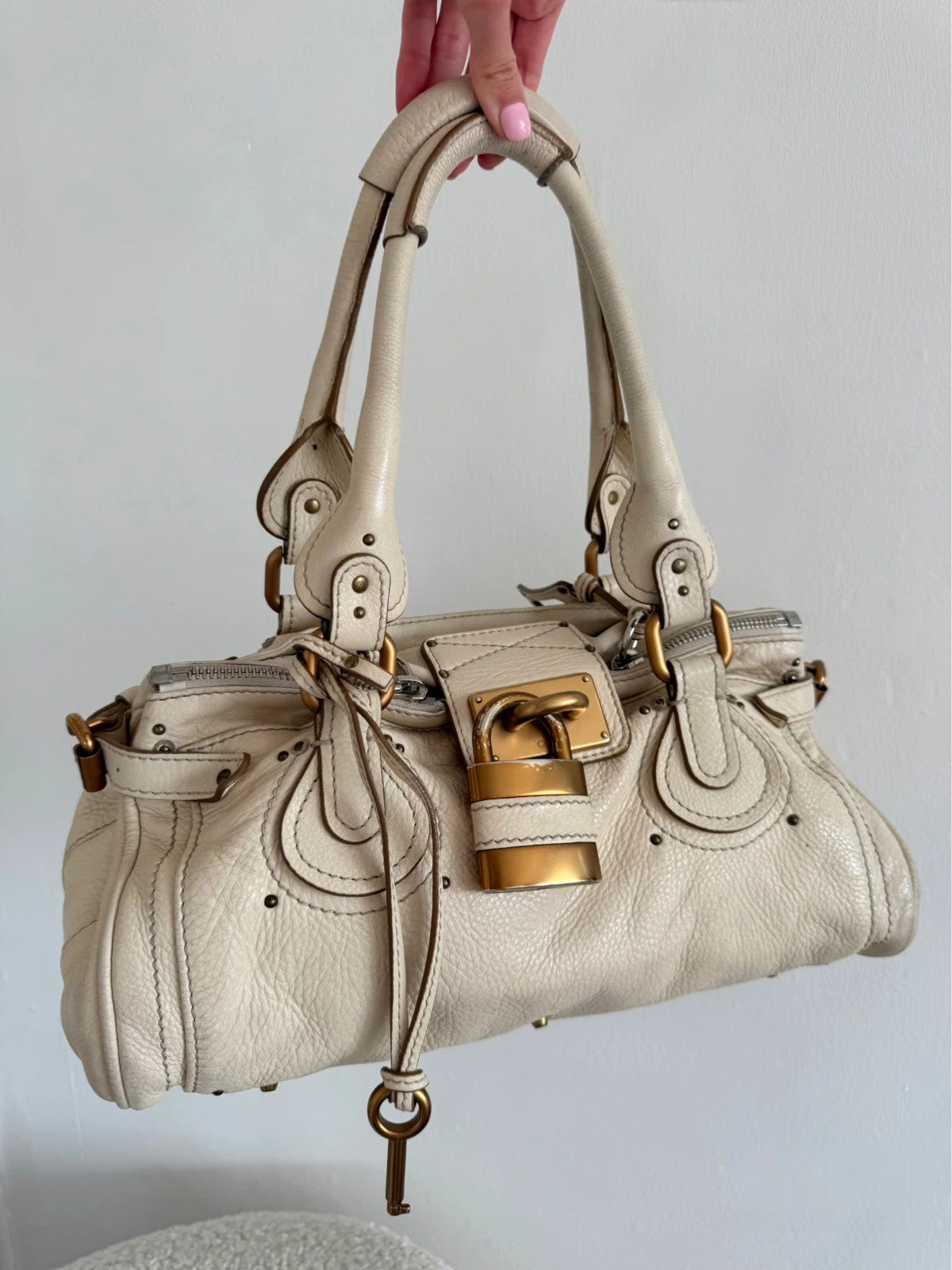 Chloé Paddington Bag in cream