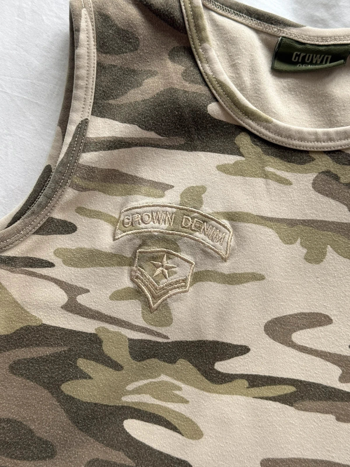 Camo 2000s tank top
