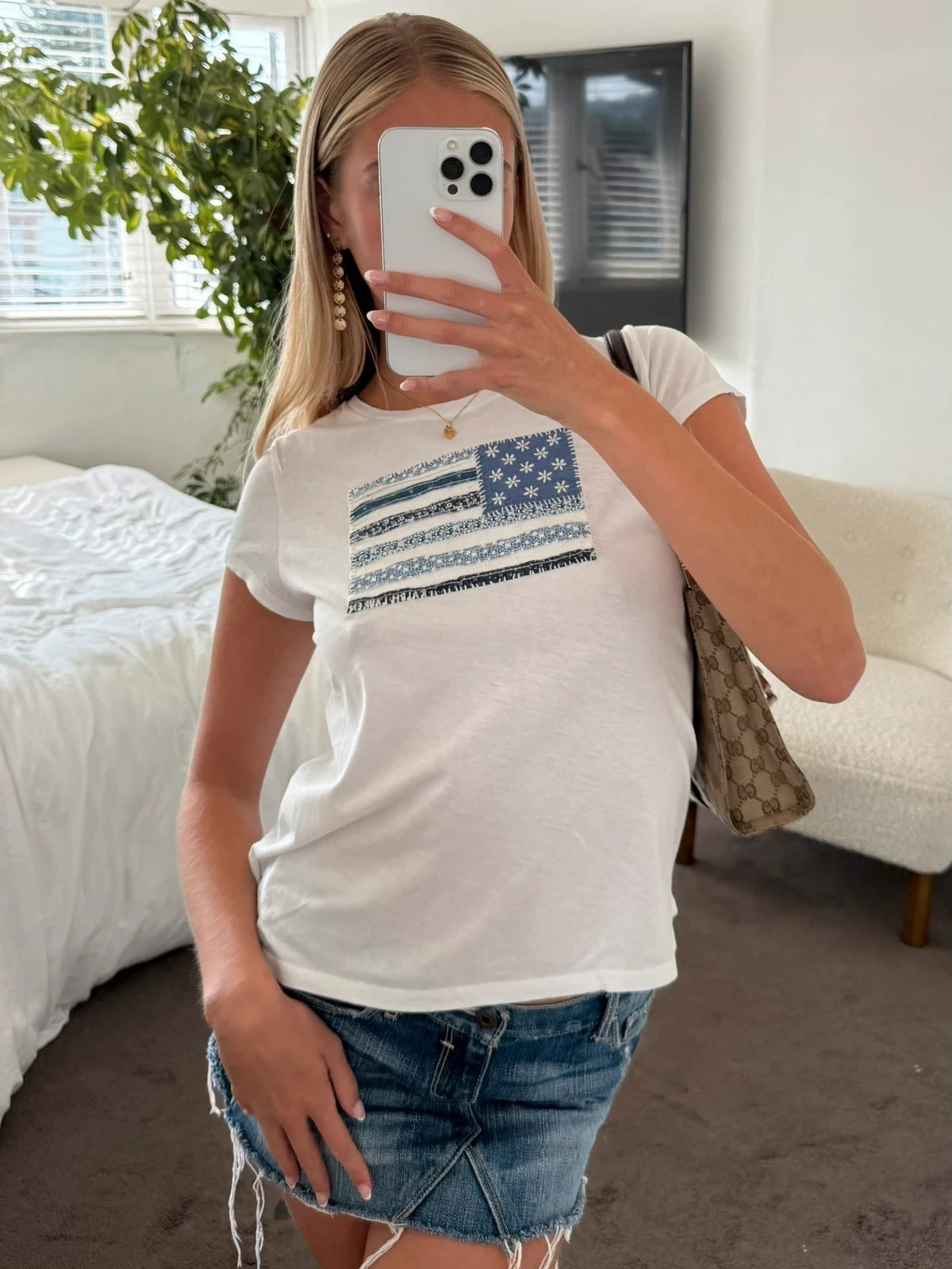 Ralph Lauren American flag baby tee