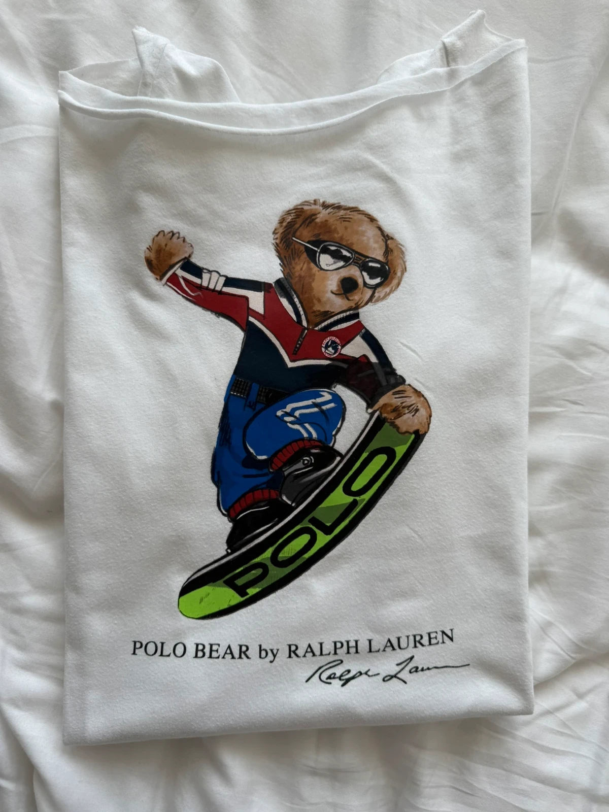 Ralph Lauren Polo Bear Snowboard Tee