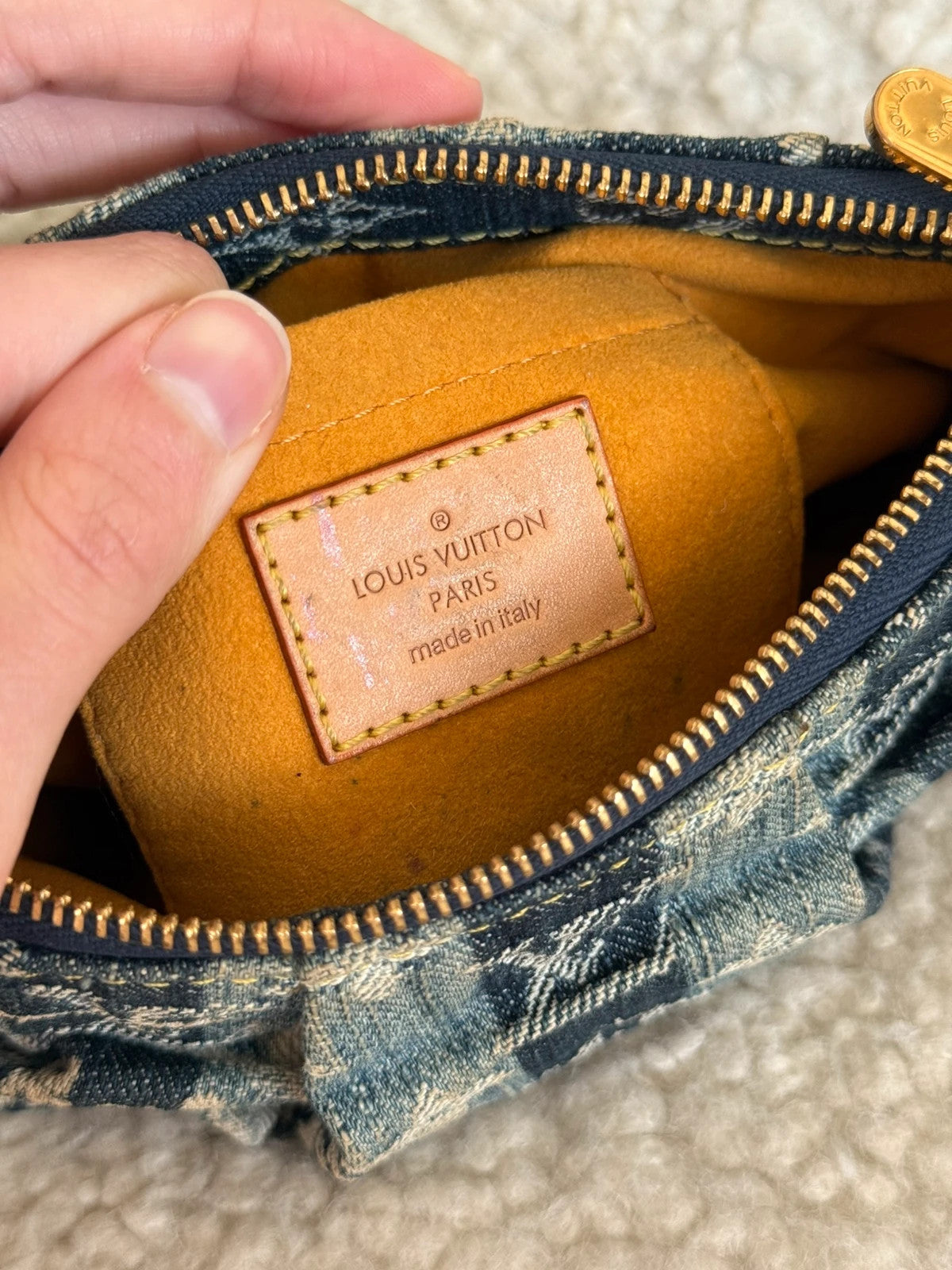 Louis Vuitton Truth Rainy Monogram Denim Pouch