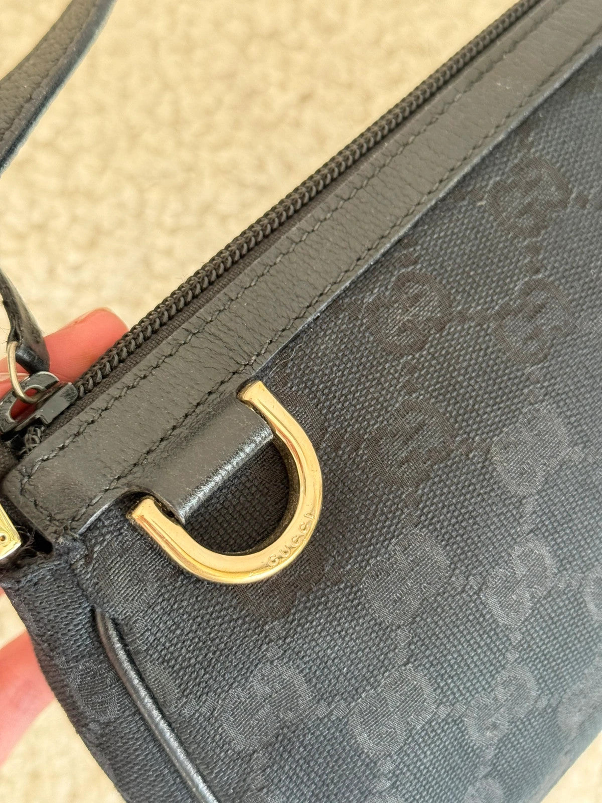Gucci black mini shoulder bag