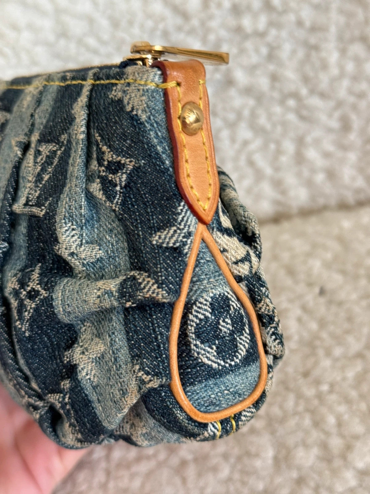 Louis Vuitton Truth Rainy Monogram Denim Pouch