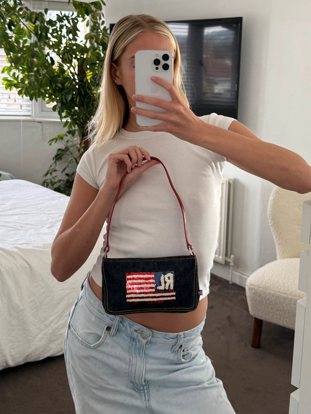 RL American flag Ralph Lauren shoulder bag