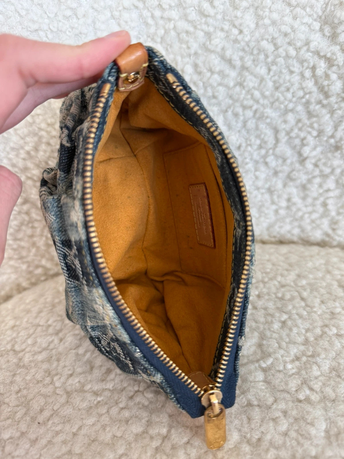 Louis Vuitton Truth Rainy Monogram Denim Pouch