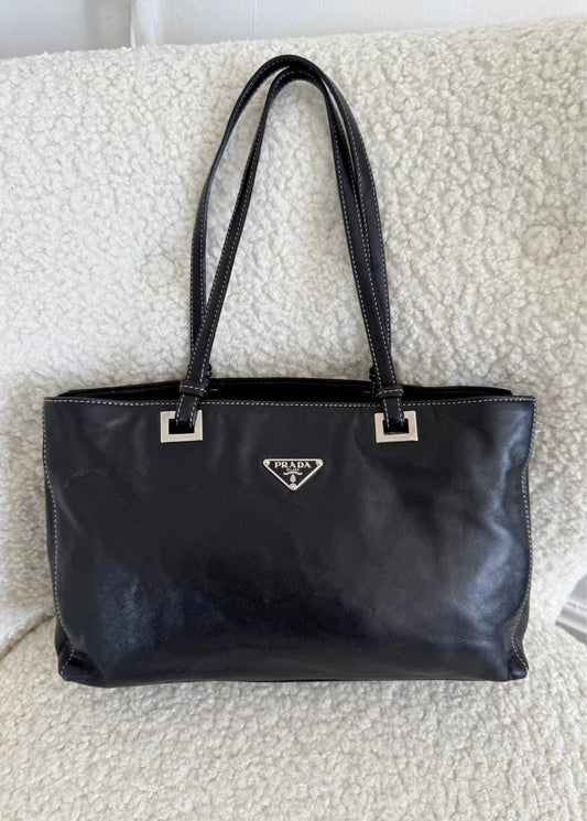 Black Prada tote bag
