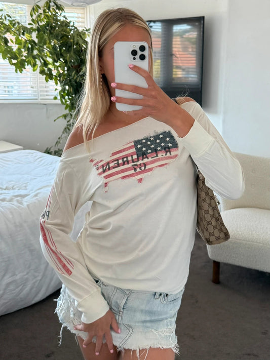 American flag long sleeve