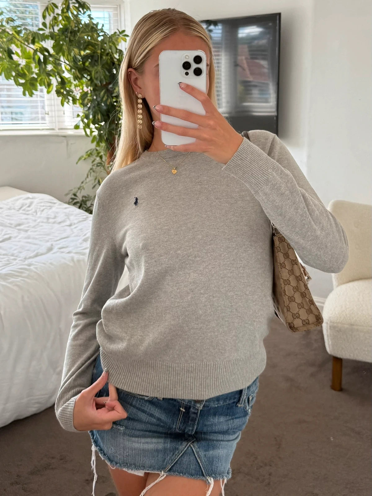 Grey Knit Sweater (Ralph Lauren)