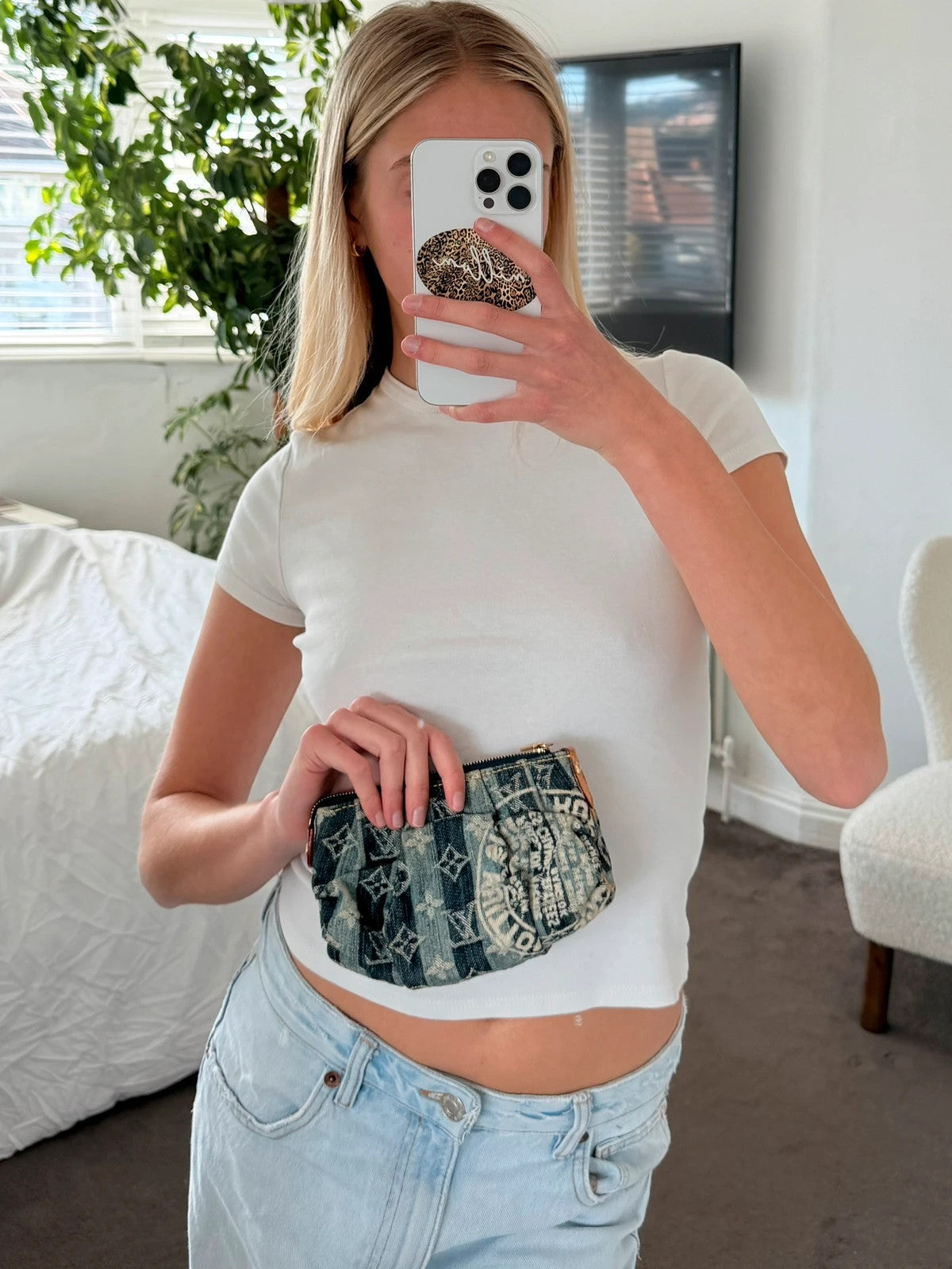 Louis Vuitton Truth Rainy Monogram Denim Pouch
