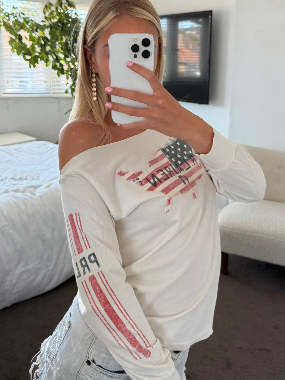 American flag long sleeve
