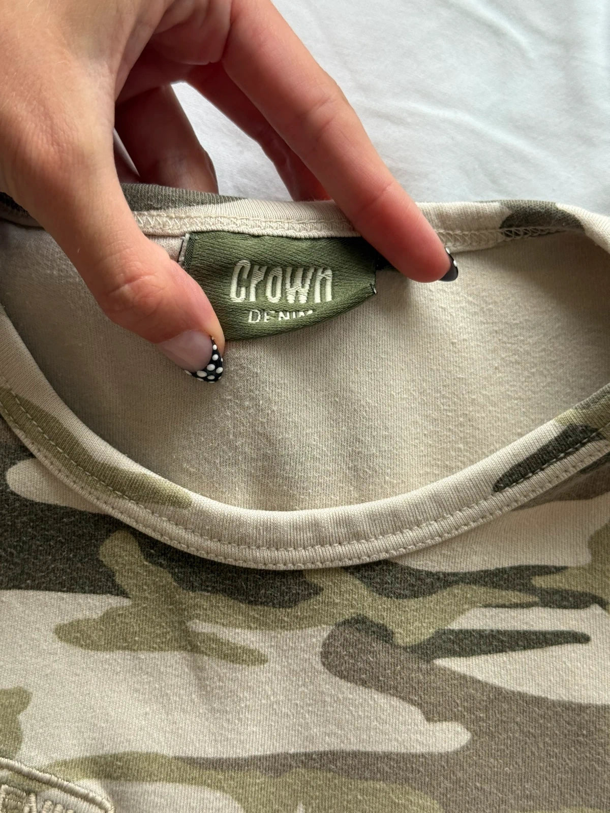 Camo 2000s tank top