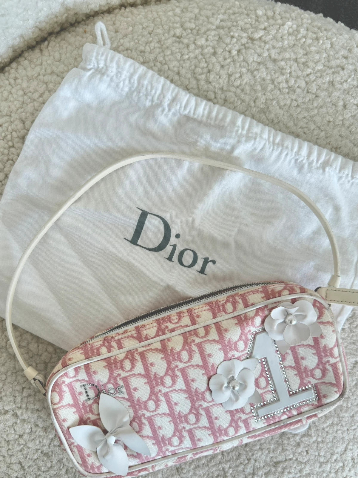 Baby Pink Dior Oblique Trotter Mini Handbag