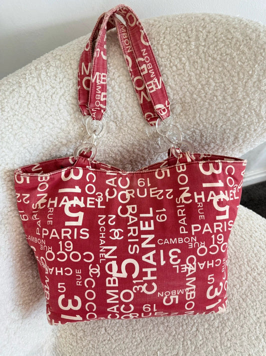 Vintage Chanel beach bag