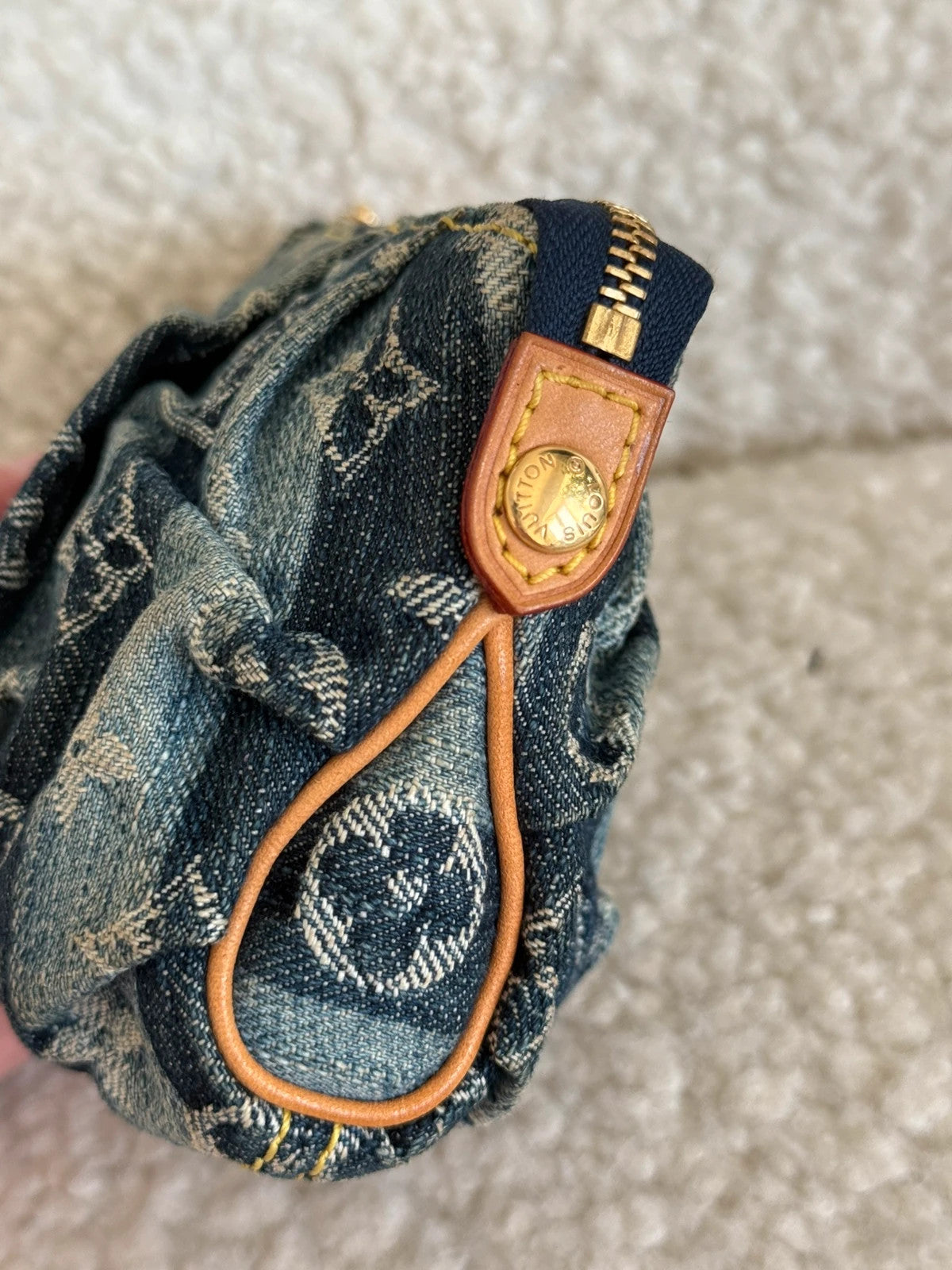 Louis Vuitton Truth Rainy Monogram Denim Pouch